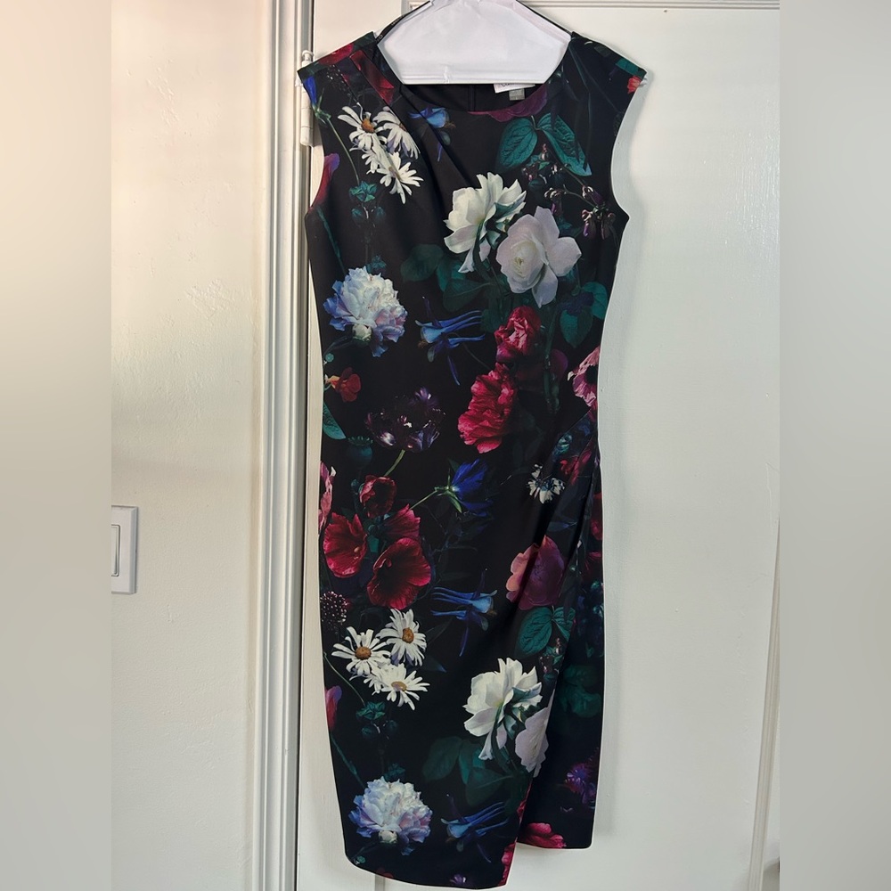 Calvin Klein Sleeveless Floral Dress - Size 2